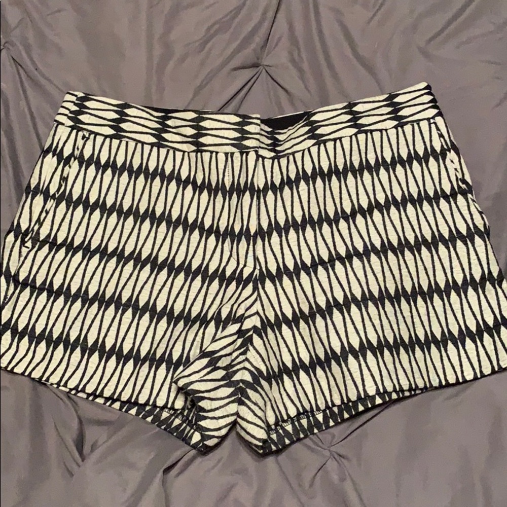 Navy and white shorts